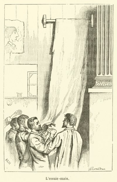Asciugamano (incisione) da French School