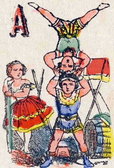 Lettera A Acrobati da French School