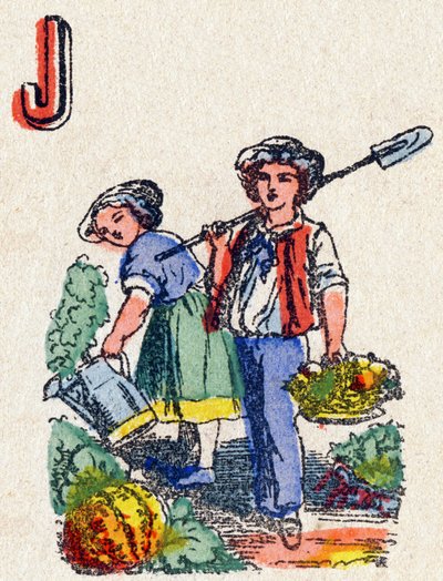 Lettera J Giardinieri da French School
