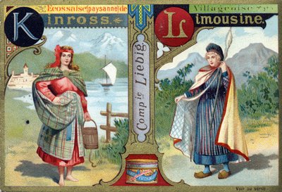Lettera K: Scozzese di Kinross e L come Villanella del Limousin. Alfabeto delle donne da French School