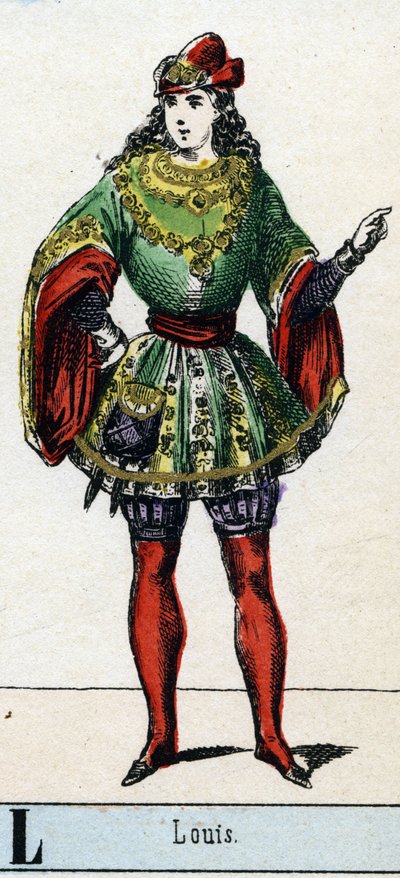 Lettera L come Luigi. Abecedario del Museo Teatrale. Immagini di Epinal, circa 1830 da French School