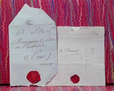 Lettres de cachet (Ordini reali di esilio o incarcerazione) da French School