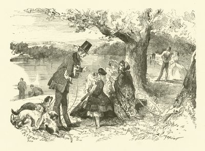 Vita in Inghilterra: venditore di cani a Hyde Park da French School