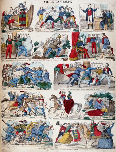 Vita di Giuseppe Garibaldi in diversi disegni da French School