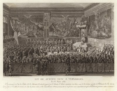 Lit de Justice tenuto a Versailles da French School