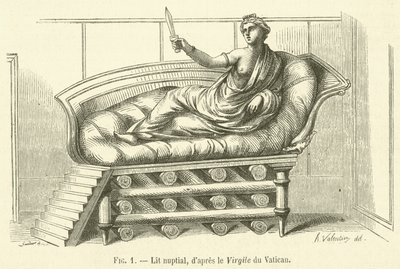 Letto nuziale da French School