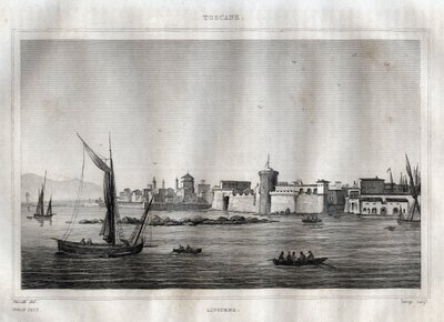 Livorno - Toscana - incisione da 
