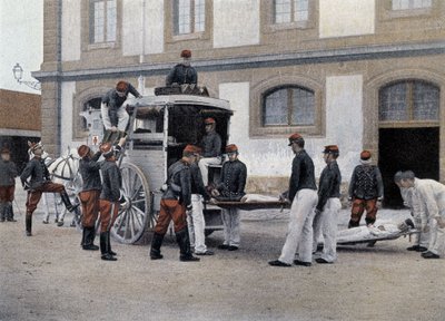 Caricamento dei feriti in un
