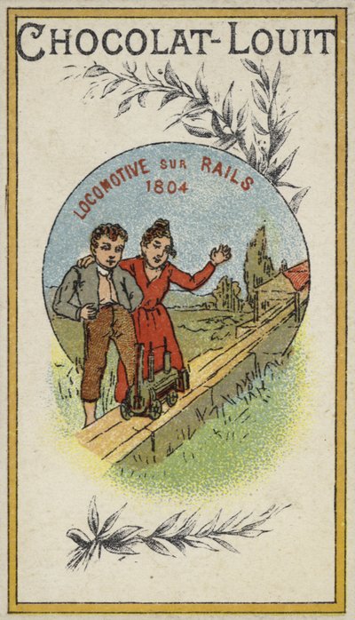 Locomotiva su rotaie, 1804 da French School