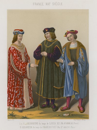 Signori di Luigi XII e Signori del tempo di Carlo VIII da French School