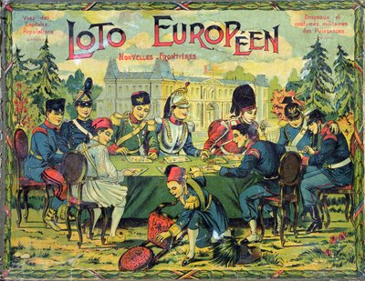 Loto Europeo, versione francese del gioco del Lotto per bambini, c.1900 da French School