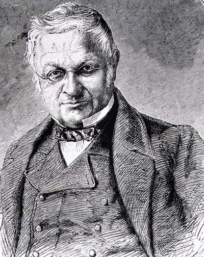 Louis-Adolphe Thiers (1797-1877) statista, storico e giornalista francese (incisione) da French School
