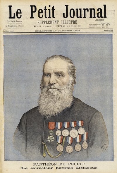Louis-Joseph-Andre Delacour, marinaio e salvatore francese da French School