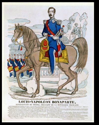Luigi-Napoleone Bonaparte (1808-73) futuro Napoleone III, 1849 da French School