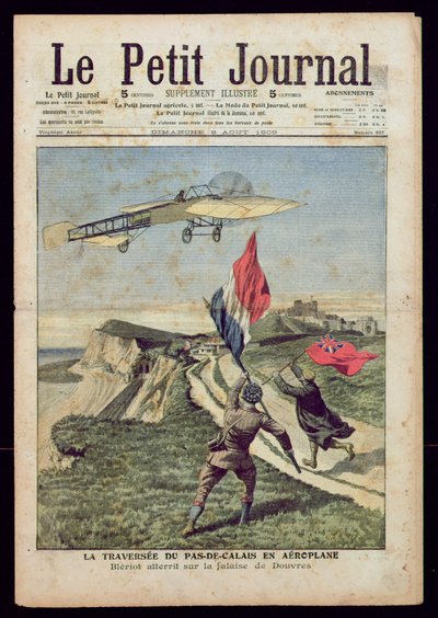 Louis Bleriot che atterra a Dover, da 