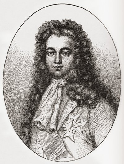 Louis François Marie Le Tellier Marchese di Barbezieux, 1668-1701. Statista francese. Da Les Heures Libres pubblicato nel 1908 da French School