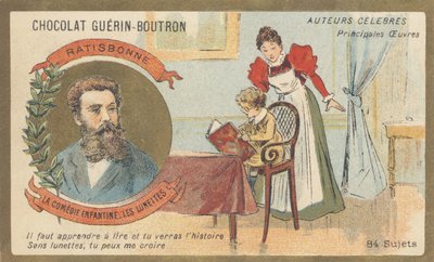 Louis Gustave Fortune Regensbonne, uomo di lettere francese, autore di "La commedia infantile — Gli occhiali" da French School