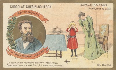 Louis Gustave Fortune Regensbonne (1827-1900), uomo di lettere francese, autore di 
