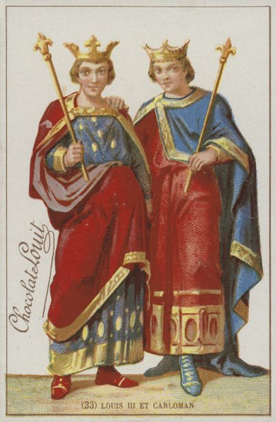 Ludovico III e Carlomanno da French School