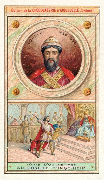 Luigi IV di Francia al Consiglio di Ingelheim, 948 da French School