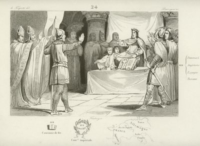 Ludovico I, re dei Franchi e imperatore del Sacro Romano Impero da French School
