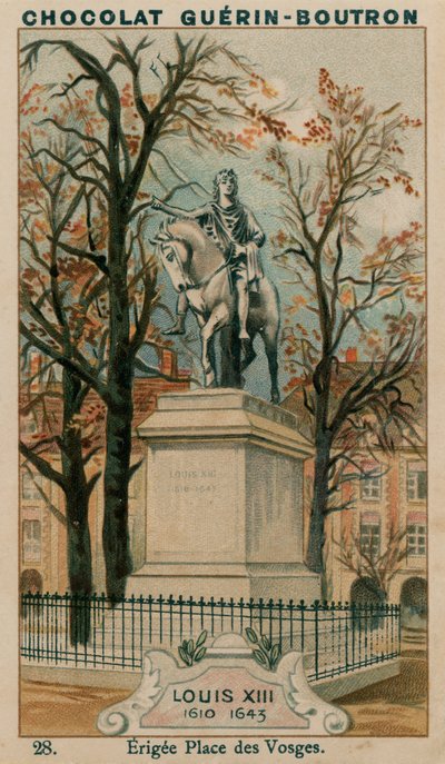 Luigi XIII, 1610-1643, Eretto a Place des Vosges da French School