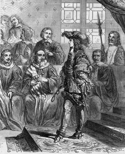Luigi XIV (1638 - 1715) aveva 17 anni nel 1652 davanti al parlamento e costrinse il presidente a sciogliere l