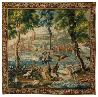 Arazzo di Beauvais "ports de mer" di Luigi XIV, c.1700 da French School