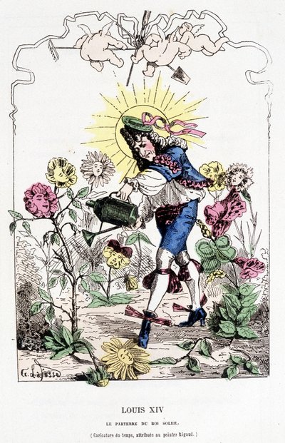 Luigi XIV travestito da giardiniere - in 