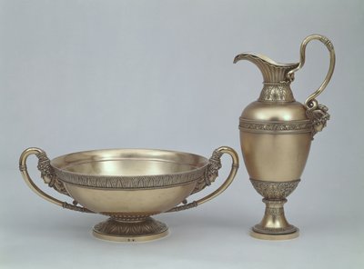 Brocca e bacile di Luigi XVI di Henri Auguste, Parigi 1787 da French School