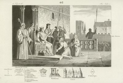 Luigi X di Francia emancipa i servi della gleba, 1315 da French School