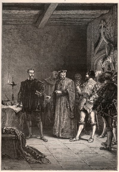 Louis de Berquin (1485-1529), cavaliere e umanista, riformatore religioso, liberato da Jean de la Barre da French School