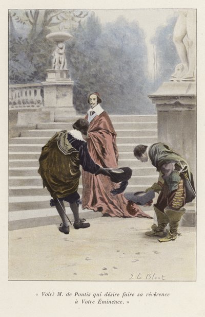 Louis de Pontis viene presentato al Cardinale Richelieu, XVII secolo da French School