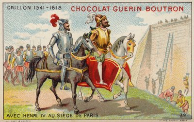 Louis des Balbes de Berton de Crillon, soldato francese, con il Re Enrico IV all