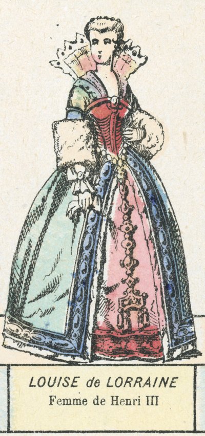 Luisa di Lorena, moglie di Enrico III da French School