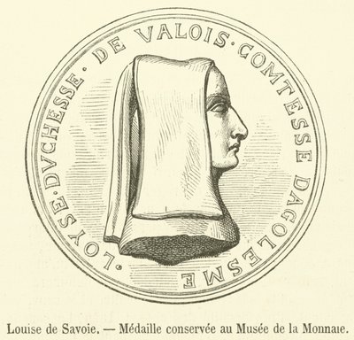 Luisa di Savoia, Medaglia conservata al Museo della Moneta da French School
