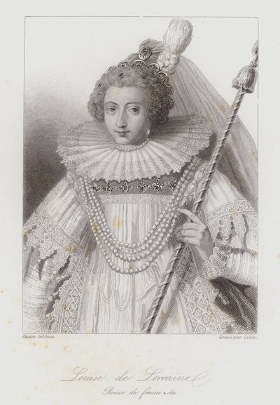 Luisa di Lorena, regina consorte di Enrico III di Francia da French School