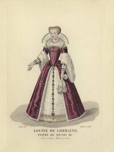 Luisa di Lorena, moglie del re Enrico III di Francia da French School