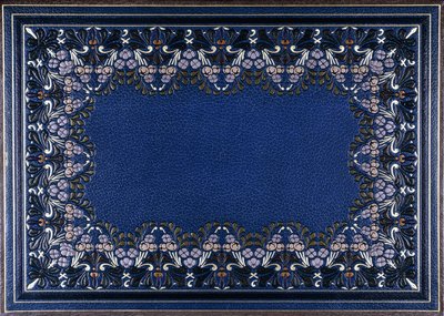 Copertina inferiore del libro con design floreale, 1886 da French School
