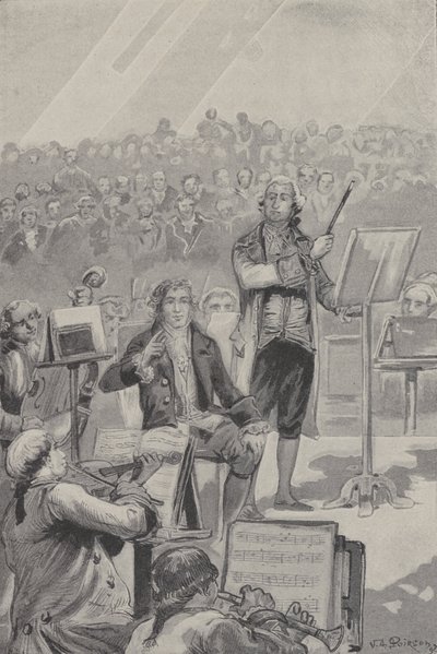 Ludwig van Beethoven dirige un