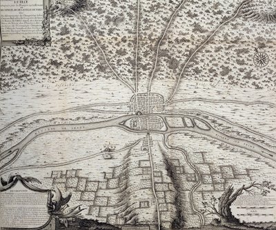 Lutetia o il secondo piano di Parigi nei secoli IV e V d.C., 1722 da French School