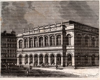 Lione: Il Grand Théâtre - incisione in 
