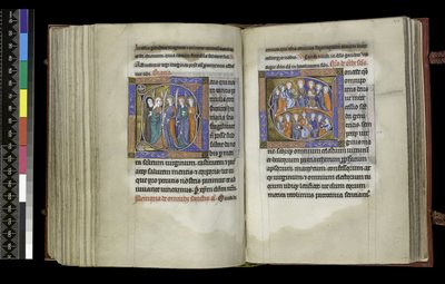 Suffragio alle Vergini e Suffragio a Tutti i Santi, dal Salterio e Ore di Isabella di Francia da French School
