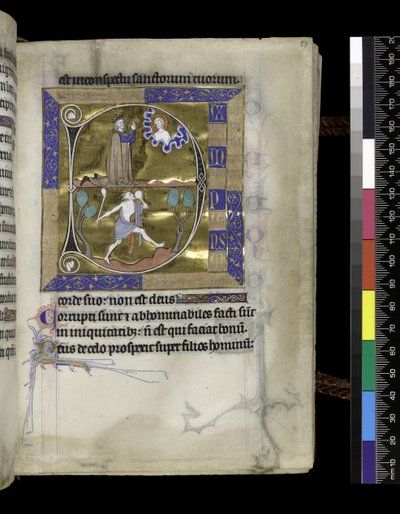 MS 300 f.57r, Davide prega Dio da French School