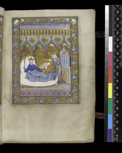 Folio dal Salterio e Ore di Isabella di Francia, Parigi, c.1265-70 da French School