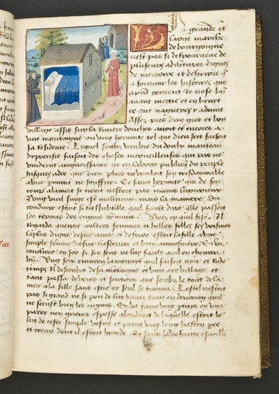MS Hunter 252 030r Pagina da Cent Nouvelles Nouvelles, c.1461-62 da French School