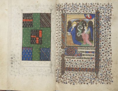 Stemma e Annunciazione, da un Libro d