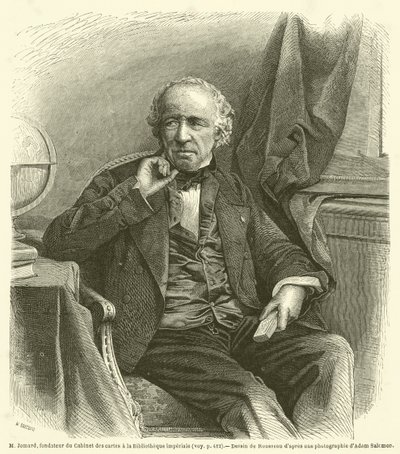 M Jomard, fondatore del Gabinetto delle carte alla Biblioteca imperiale da French School