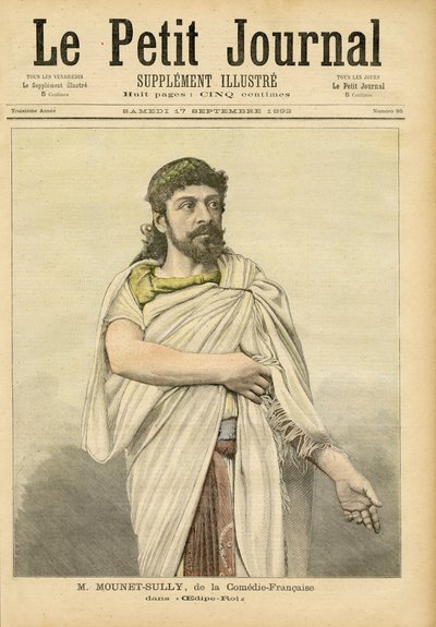 M. Mounet-Sully in Edipo Re alla Comédie-Française, copertina di 