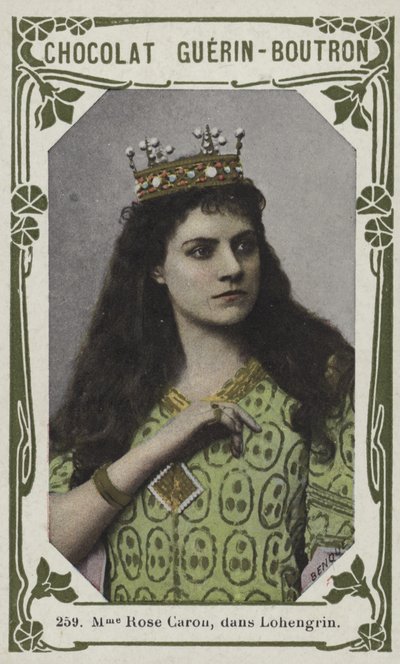 Madame Rose Caron, in Lohengrin da French School